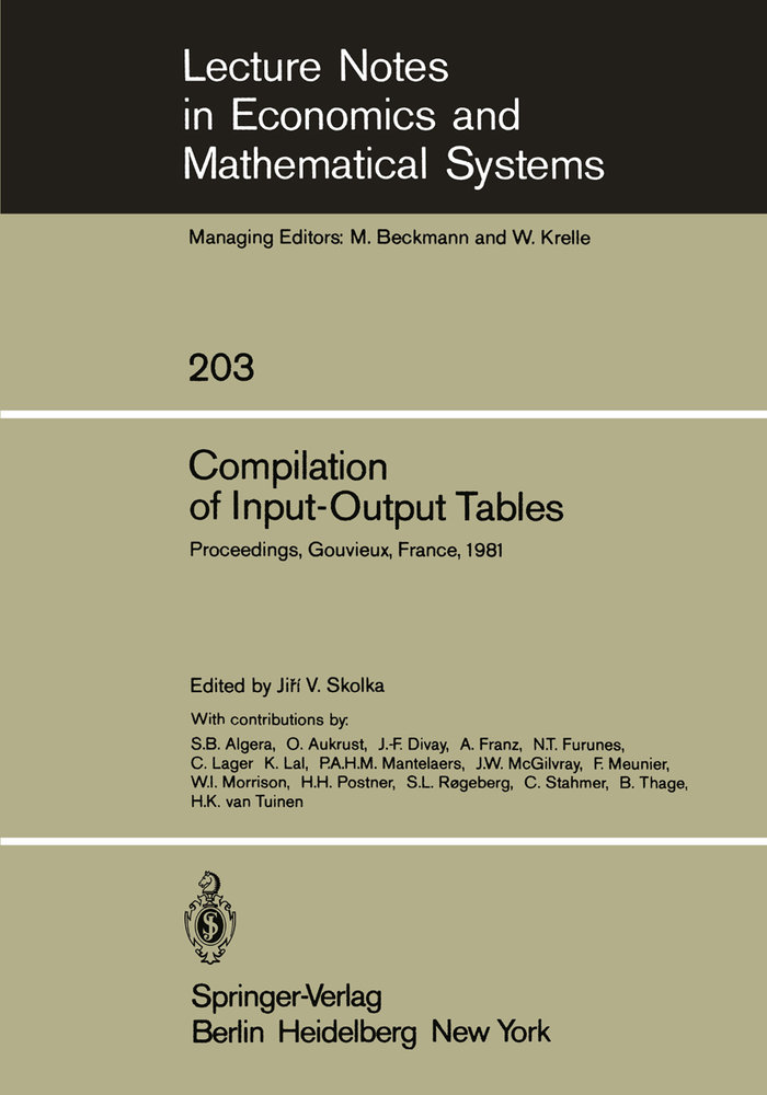 Compilation of Input-Output Tables