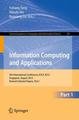 Information Computing and Applications