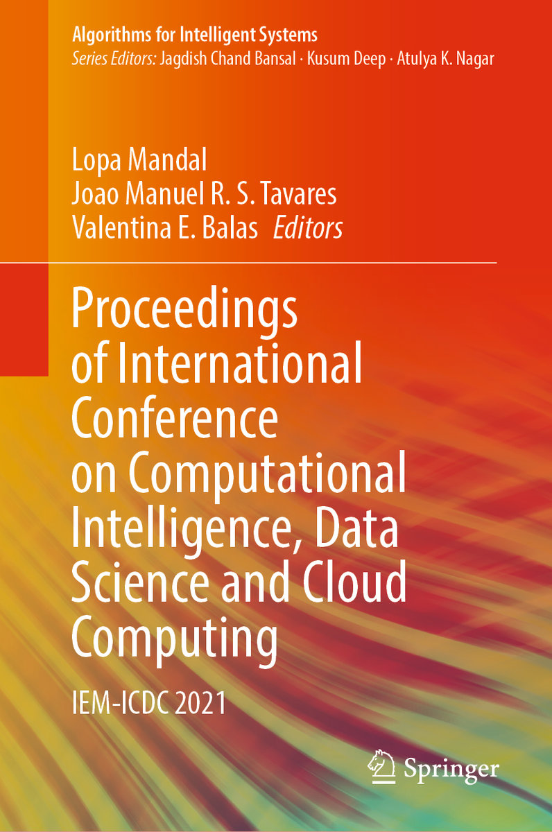 Proceedings of International Conference on Computational Intelligence, Data Science and Cloud Computing