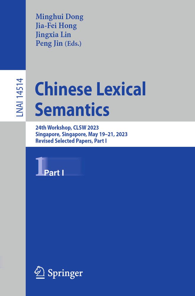 Chinese Lexical Semantics