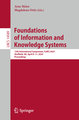 Foundations of Information and Knowledge Systems