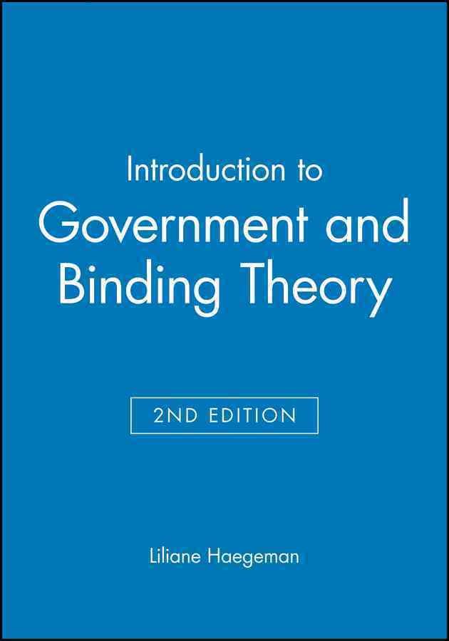 Introduction to Government and Binding Theory