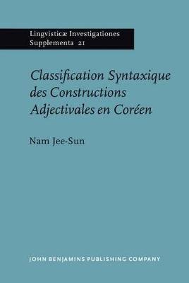 Classification Syntaxique des Constructions Adjectivales en Coréen