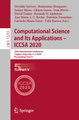 Computational Science and Its Applications ¿ ICCSA 2020