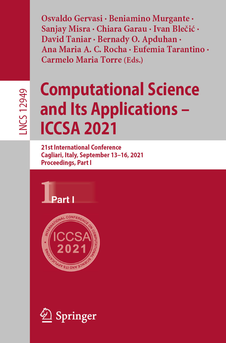 Computational Science and Its Applications ¿ ICCSA 2021