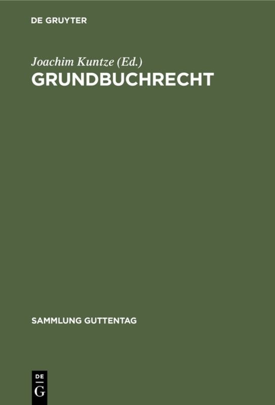 Grundbuchrecht