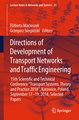 Directions of Development of Transport Networks and Traffic Engineering