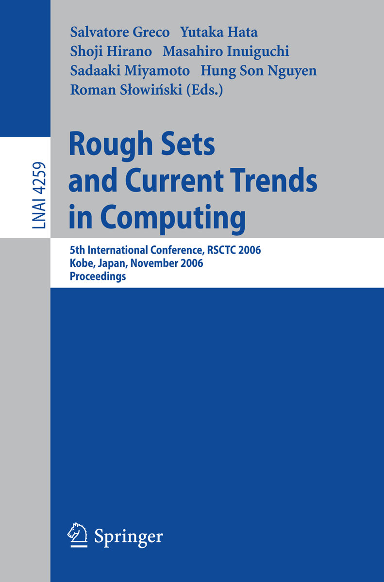 Rough Sets and Current Trends in Computing