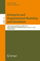 Enterprise and Organizational Modeling and Simulation