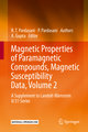 Magnetic Properties of Paramagnetic Compounds, Magnetic Susceptibility Data, Volume 2