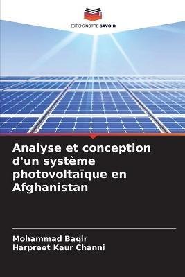 Analyse et conception d'un système photovoltaïque en Afghanistan