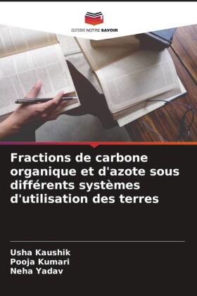 Fractions de carbone organique et d'azote sous différents systèmes d'utilisation des terres