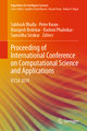 Proceeding of International Conference on Computational Science and Applications