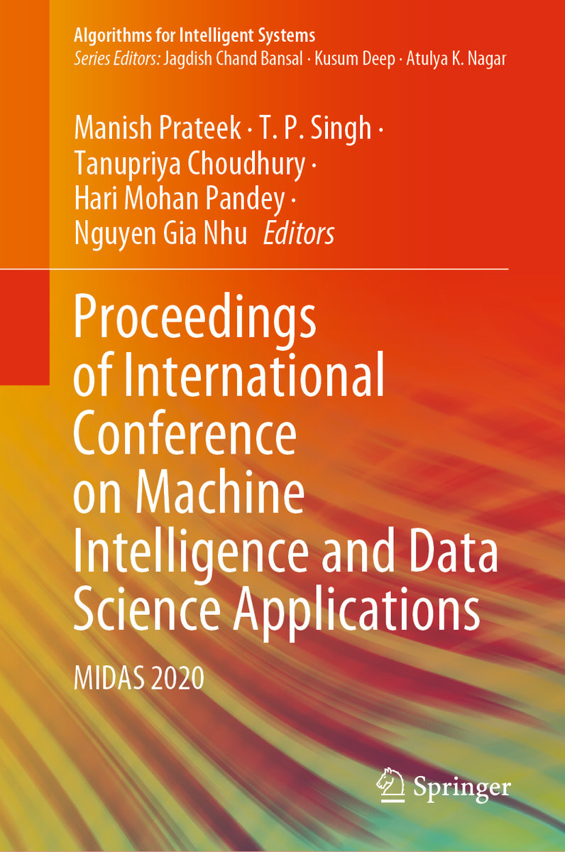 Proceedings of International Conference on Machine Intelligence and Data Science Applications